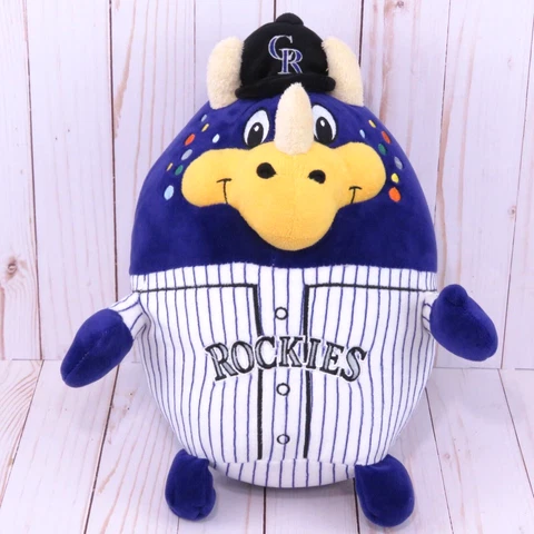 Colorado Rockies Dinger Dinosaur Stuffed Plush Mascot MLB 12" Cover