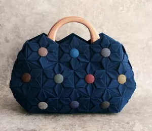 Kit Fai Da Tessuto Origami Tessuto Esagono Origami Borsa Pieghevole Trapuntata | Regalo per lei - Foto 1 di 5