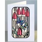 Charles Rennie Mackintosh Inspired Card by Forever Cards- Butterflies and tulips