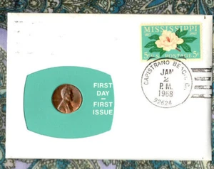 1968-S 99 Company First Day Issue United States Penny - Picture 1 of 2