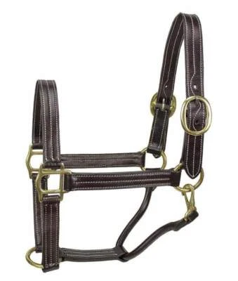 Derby Originals American Elegance Triple Puntada Caballo Halter EE. UU. Cuero Foto 1 de 3