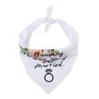 Pet Dog Bandana My Humans are Getting Married Floral Wedding Triangle Bibs Scarf