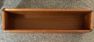 Estante de pared flotante de teca Pedersen & Hansen danés moderno mediados de siglo *raro* Foto 1 de 4
