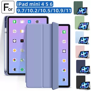 For iPad 10.2" 7/8/9th Cover 9.7" 5/6th Pro 11 Air 4/5 10.9" Smart Leather Case - Picture 1 of 37