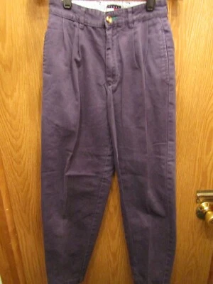 PANTALONES JÓVENES TOMMY HILFIGER PLISADOS AZUL MARINO TALLA 8 ENTREPIERNA 25 Foto 1 de 3