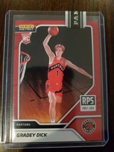 Gradey Dick 2023-24 Panini Instant #RPS-13 Red First Look /25 SSP Rookie RC QTY