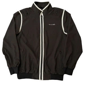 Travis Mathew Jacket Mens M Full-Zip Track Performance Golf Zip Pockets Black - Picture 1 of 6