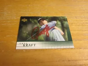 Greg Kraft Golfer Autographed Signed 2001 Upper Deck #48 Trading Card PGA Golf - Picture 1 of 3
