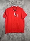 Uniqlo Dry-Pique Red Polo Shirt Men Size 2Xl Nwt Golf Casual Work Wear Msrp 24.9