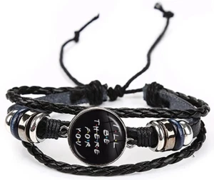 Friends TV Show Leather Bracelet 25th Anniversary 22mm Pendant + FREE Gift Bag - Picture 1 of 2