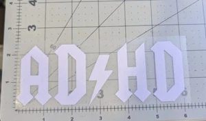 AD/HS lustiger gefälschter Band Logo Aufkleber Farbe und Stil wählbar - Bild 1 von 3