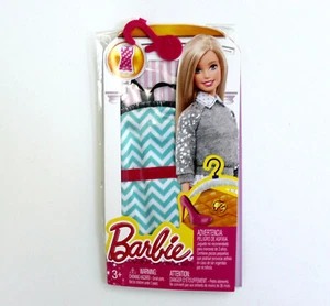 Barbie Fashion Pack Teal Chevron Kleid Neu mit Etikett - Bild 1 von 4