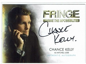 Fringe Seasons 1 & 2 2012 Cryptozoic Autograph A13 Chance Kelly as Mitchell Loeb