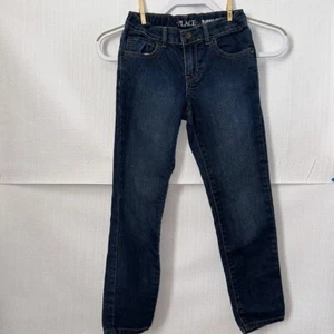 CHILDRENS PLACE Super Skinny Dark Wash Denim Girls Jeans Size 7 - Picture 1 of 6
