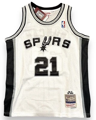 Классическая футболка Тима Дункана из San Antonio Spurs Mitchell & Ness Hardwood (молодежная) - Изображение 1 из 4