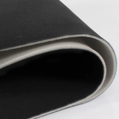 168"x60" Black Headliner Fabrics Velvet Material 1/8" Foam Backed Home Decorate - Image 1 of 4