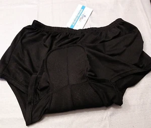 New WolfBike Bike Underwear Shorts XL Black Padded Seat Athletic - Picture 1 of 9