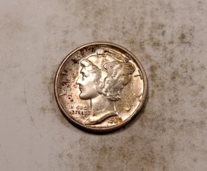 Moneda de diez centavos Mercury 1936 * gema BU FSB (tonificada) * 90 % plata * XD126 - Imagen 1 de 2