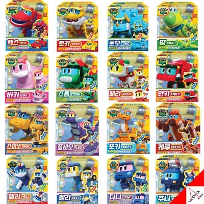 Gogo Dino Mini 16-Dinosaur Transformer Robots Play Figure Kids Toy Gogodino - Image 1 of 4