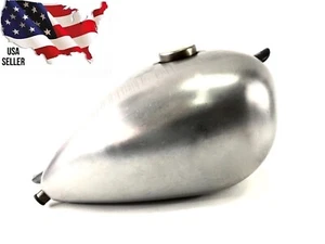 HARLEY PEANUT GAS TANK DEEP TUNNEL 2 gal fuel BOBBER SPORTSTER CHOPPER WASSELL - Foto 1 di 9