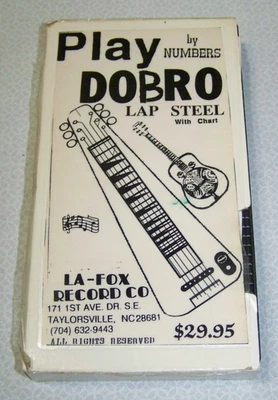 Play by Numbers DOBRO LAP STEEL GUITAR with Chart VHS Tape Learn to Play - Image 1 of 3