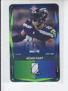 NFL Uno Elite Core Edition NOAH FANT FOIL SP Blue Green Seahawks #060 - Picture 1 of 1