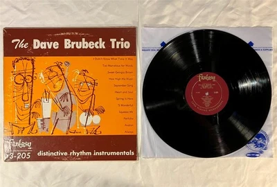 Dave Brubeck Trio~Distinctive Rhythm Instrumentals 1956 12" Fantasy 3-205 Mono - Image 1 of 4