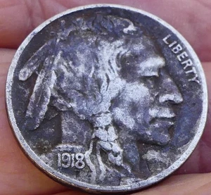 BESSERES DATUM 1918-ER JAHRE BÜFFEL NICKEL SS-VZ DETAILS - Bild 1 von 2