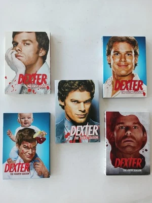 DEXTER TV LOT Seasons 1 One 2 Two 3 Three 4 Four 5 Five DVD Showtime DVDs Foto 1 de 4