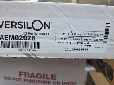 Tygon Polyurethane Tubing AEM02028, 3/8" x 9/16" x 100ft, Versilon C-210-A, A 82 - Image 1 of 4