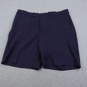 Mizzen Main Mens 38W Blue Heather Performance Golf Shorts Lightweight Stretch - Picture 1 of 5