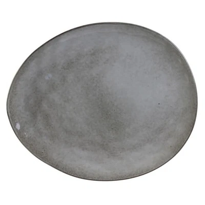 Lot de 6 Assiettes Plates "Au Grès" 27cm Gris - Photo 1/3