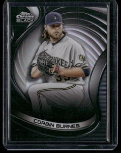 2022 Topps Chrome Black #98 Corbin Burnes Rifrattori #/199 - Foto 1 di 2