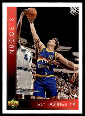 1993-94 Upper Deck Scott Hastings Denver Nuggets #88 - Image 1 of 2