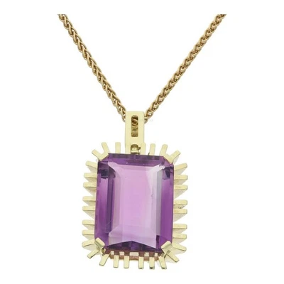 Anhänger 585/000 (14 Karat) Gold mit Amethyst getragen 25320712 - Bild 1 von 2