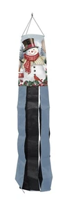 Briarwood Lane Jolly Snowman Welcome Windsock Wind Twister - Picture 1 of 2