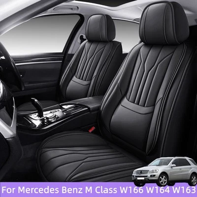 For Mercedes Benz ML350 ML500 320 5Seat Full Coverage PU Leather Car Seat Covers - Image 1 of 4