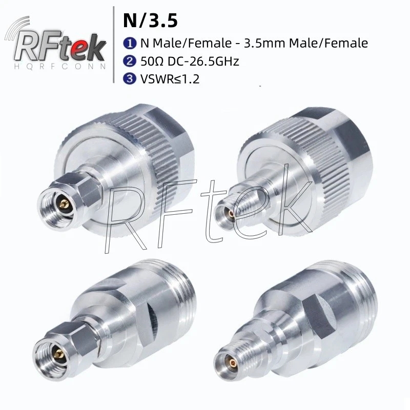 Precision N To 3.5mm Male Female 26GHz MicroWave Connector MMwave Test Adapter - Image 1 of 4