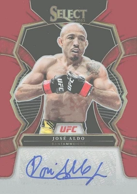 2023 Panini Select UFC #SG-JAL Jose Aldo Signatures Red Prizms #/99 - Image 1 of 2