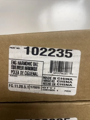 3195 102235 Harmonic Balancer for Honda Acura 3.5L 3.7L V6 Engines - Image 1 of 4