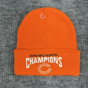 NFL Chicago Bears '2018 NFC North Champions' Orange Beanie - OSFA - Neu - Bild 1 von 3