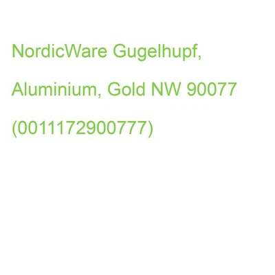 NordicWare Gugelhupf, Aluminium, Gold NW 90077 (0011172900777) - Bild 1 von 2
