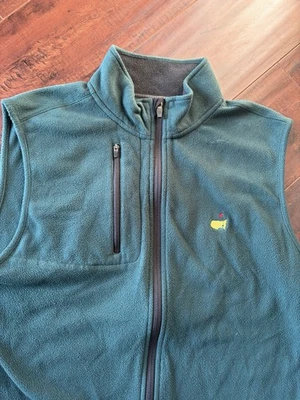Zero Restriction Vest Large - Masters Logo - Green Fleece - Image 1 of 4