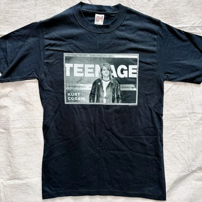 Camiseta Kurt Cobain Teenage End Of Music Nirvana Rock Hombre Pequeña De Colección 2002 Foto 1 de 4