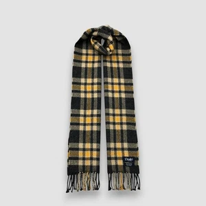 Vintage Drakes Wool Scarf Classic Plaid Fringe Winter Warmer Christmas Scarves - Picture 1 of 4