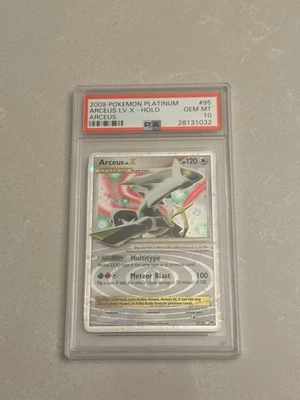 Pokémon TCG Platinum Arceus LV.X Holo Rare Card 95/99 PSA 10 (POP 22) - Image 1 of 2
