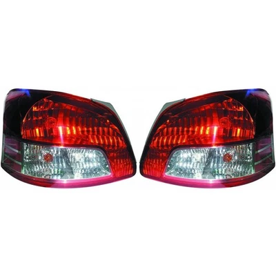 Par de lanterna traseira base Toyota Yaris 2007-2012 motorista passageiro certificado DOT - Imagem 1 de 4