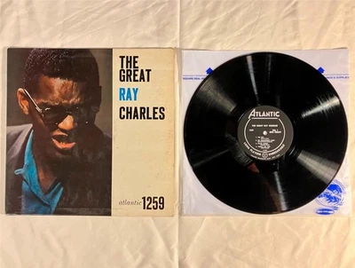 The Great Ray Charles Atlantic 1259 1957 US Mono Black & Silver DG Label No Fan - Image 1 of 4