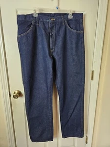 Rustler Jeans Mens 40x32 Blue Denim Heavy Duty Regular Fit Straight Leg NWT - Picture 1 of 8