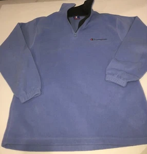 Suéter de lana azul Champion 1/4 con cremallera para hombre talla extra grande XL - Imagen 1 de 4